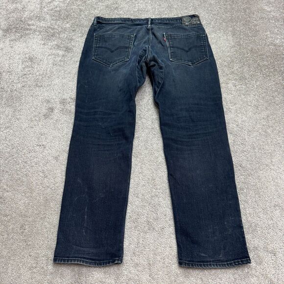 Levi's 511 Slim Fit Denim Jeans Mens 36x30 Blue Straight Leg Dark Wash Casual - Picture 2 of 16
